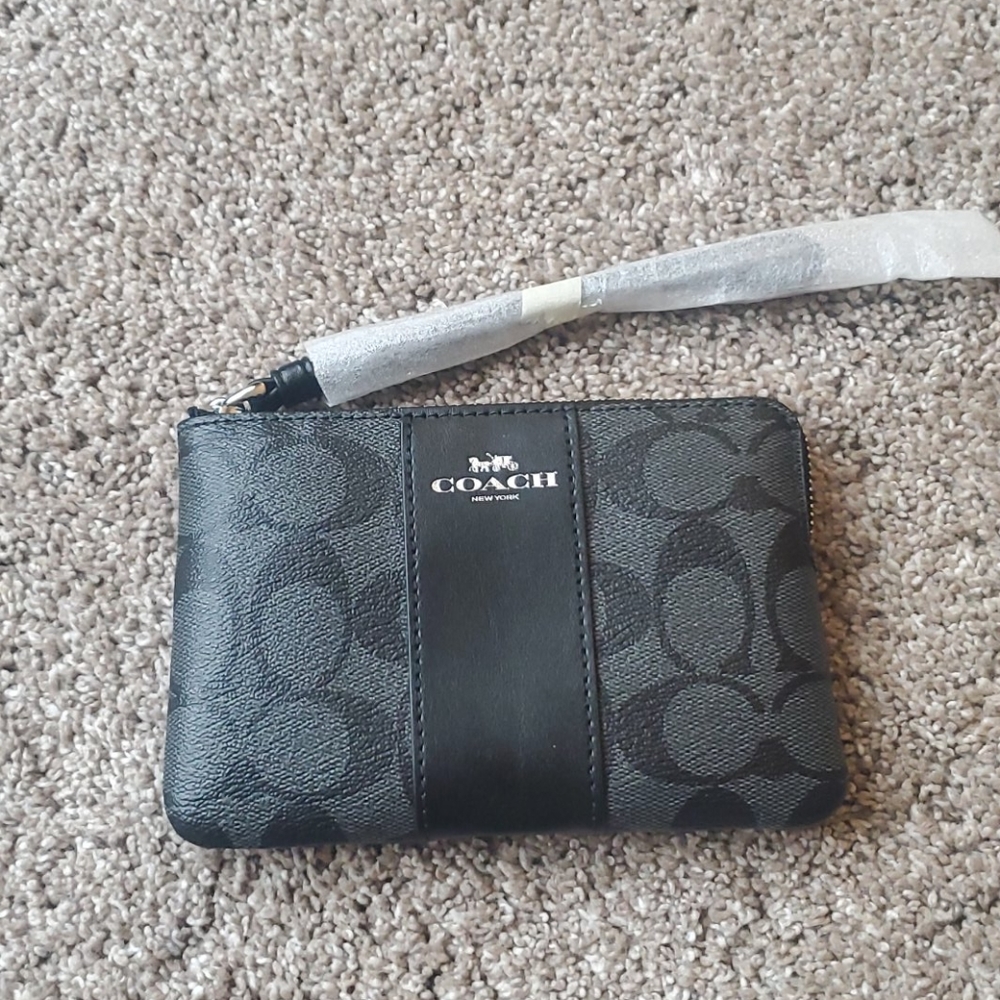 Coach signature print Wristlet